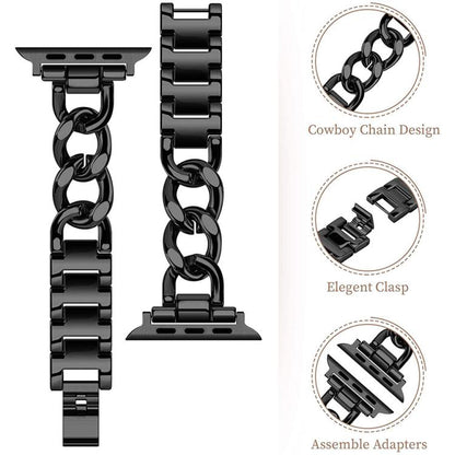 xDfind Double Circle Metal Watch Band, For Apple Watch 42 / 44 / 45 / 46 / 49mm, For Apple Watch 38 / 40 / 41 / S10 42mm