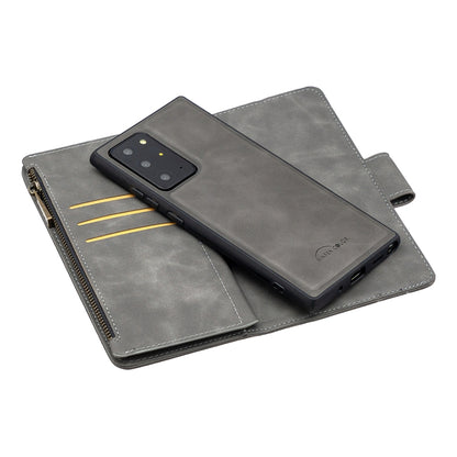 Skin Feel Detachable Magnetic Zipper Horizontal Flip PU Leather Case with Multi-Card Slots & Holder & Wallet & Photo Frame & Lanyard, For Samsung Galaxy Note20 Ultra, For Samsung Galaxy Note20, For iPhone 12 mini, For iPhone 12 / 12 Pro                ...