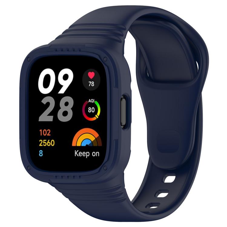 xDfind Solid Color Integrated Silicone Watch Band, For Xiaomi Redmi Watch 3