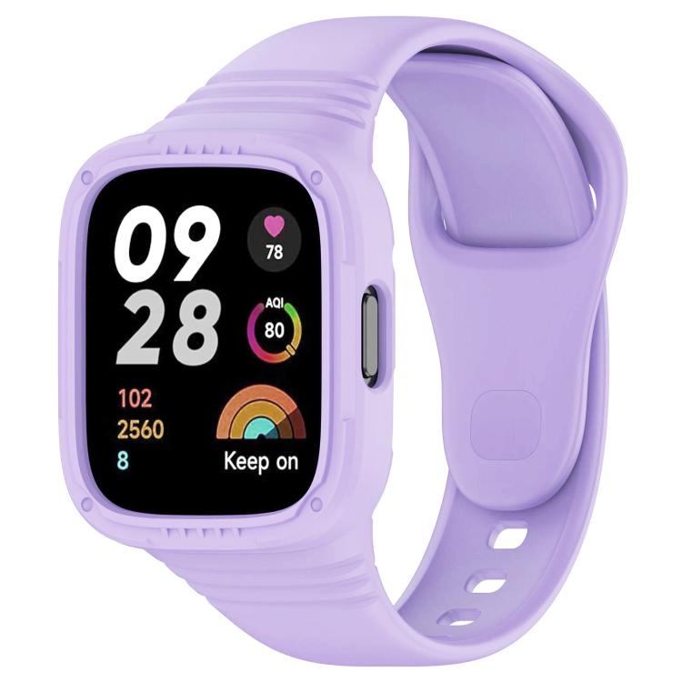 xDfind Solid Color Integrated Silicone Watch Band, For Xiaomi Redmi Watch 3