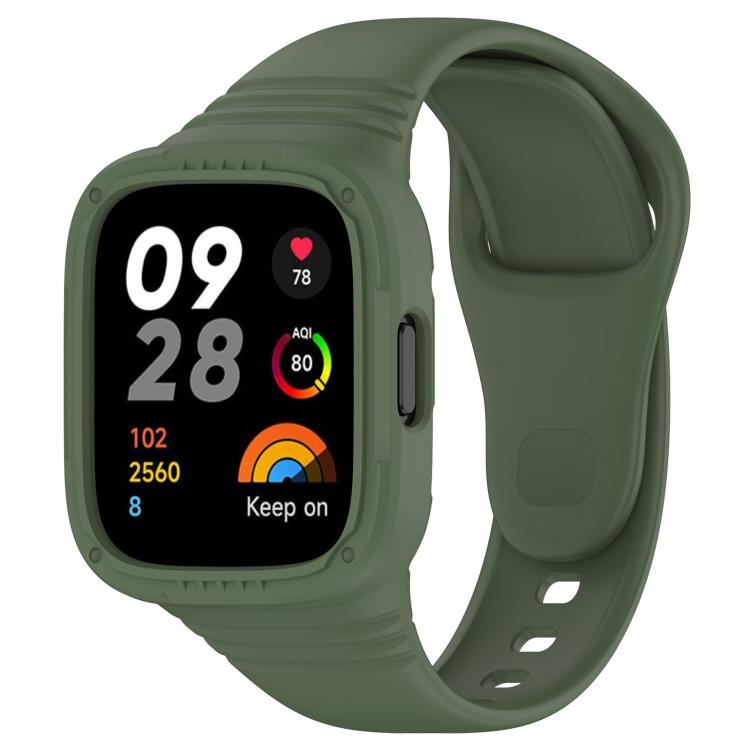 xDfind Solid Color Integrated Silicone Watch Band, For Xiaomi Redmi Watch 3