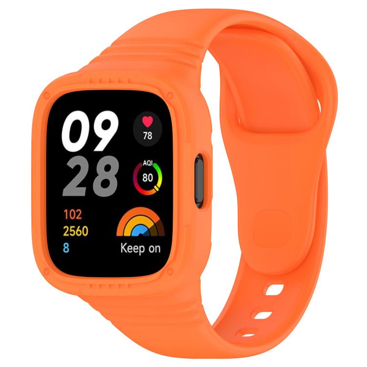 xDfind Solid Color Integrated Silicone Watch Band, For Xiaomi Redmi Watch 3