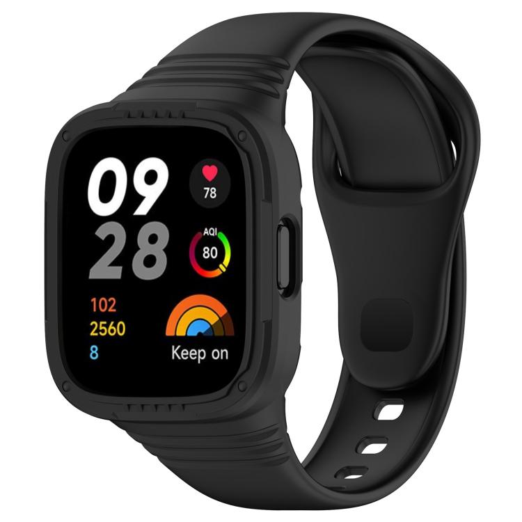 xDfind Solid Color Integrated Silicone Watch Band, For Xiaomi Redmi Watch 3