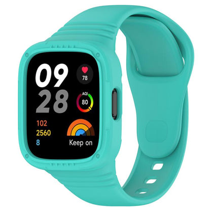 xDfind Solid Color Integrated Silicone Watch Band, For Xiaomi Redmi Watch 3