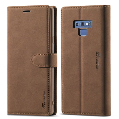 Forwenw F1 Series Matte Strong Magnetism Horizontal Flip Leather Case with Holder & Card Slots & Wallet & Photo Frame, For Samsung Galaxy A21s, For Samsung Galaxy Note 9, For Samsung Galaxy Note 10, For Samsung Galaxy Note 10+, For Samsung Galaxy Note2...