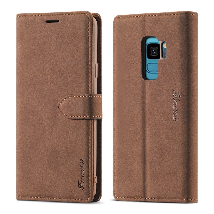 Forwenw F1 Series Matte Strong Magnetism Horizontal Flip Leather Case with Holder & Card Slots & Wallet & Photo Frame, For Samsung Galaxy A21s, For Samsung Galaxy Note 9, For Samsung Galaxy Note 10, For Samsung Galaxy Note 10+, For Samsung Galaxy Note2...