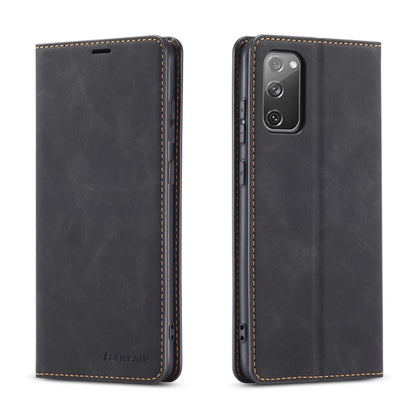 Forwenw Dream Series Magnetic Oil Edge Horizontal Flip Leather Case with Holder & Card Slot & Photo Frame & Wallet, For iPhone 12 mini, For iPhone 12 / 12 Pro, For iPhone 12 Pro Max, For Samsung Galaxy S20 FE