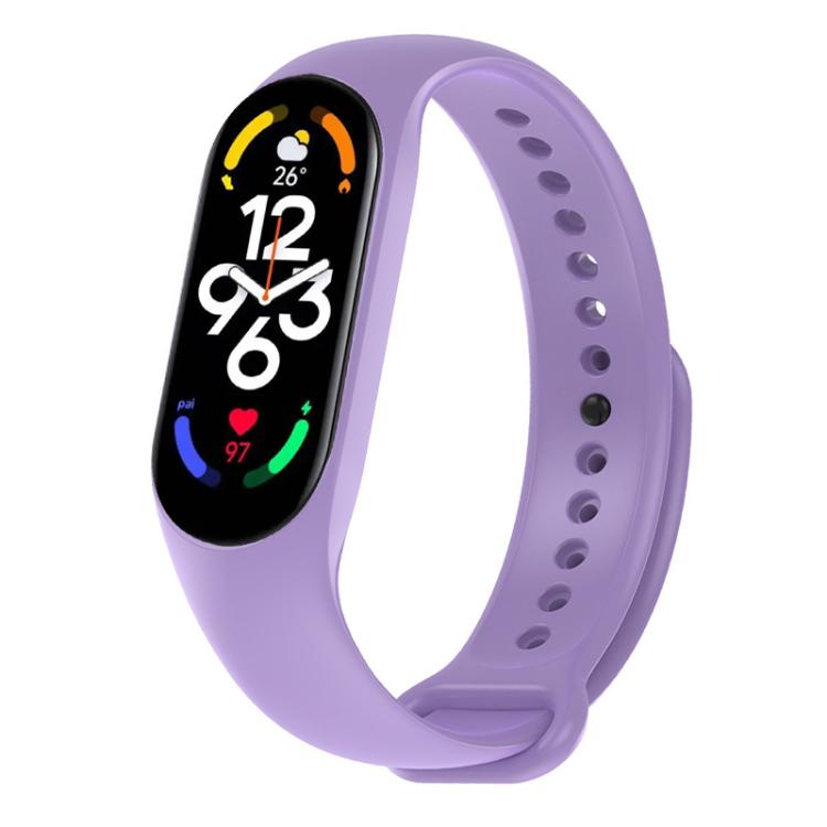 xDfind Solid Color Integrated Cover Silicone Watch Band, For Xiaomi Smart Band 10 / 9 / 8