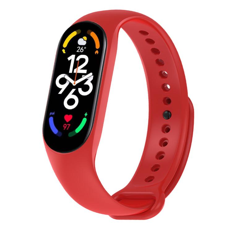 xDfind Solid Color Integrated Cover Silicone Watch Band, For Xiaomi Smart Band 10 / 9 / 8