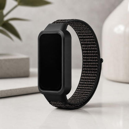 xDfind Plastic Cover Integrated Nylon Loop Watch Band, For Xiaomi Smart Band 9 Active / Redmi Band 3