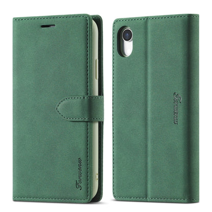 Forwenw F1 Series Matte Strong Magnetism Horizontal Flip Leather Case with Holder & Card Slots & Wallet & Photo Frame, For iPhone XR
