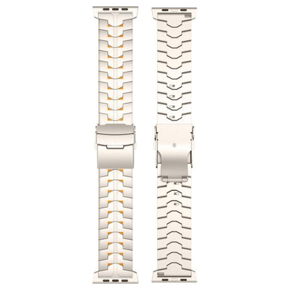 26mm Wide Dual-color Detachable Safety Clasp Titanium Alloy Watch Band, For Apple Watch 46mm / 49mm / 45mm / 44mm