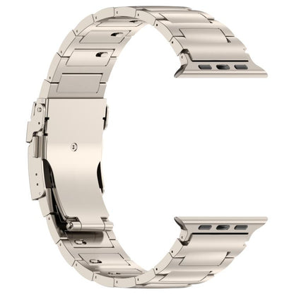 I-shaped Quick-release Safety Clasp Titanium Alloy Watch Band, For Apple Watch 46mm / 49mm / 45mm / 44mm, For Apple Watch 42mm / 41mm / 40mm / 38mm