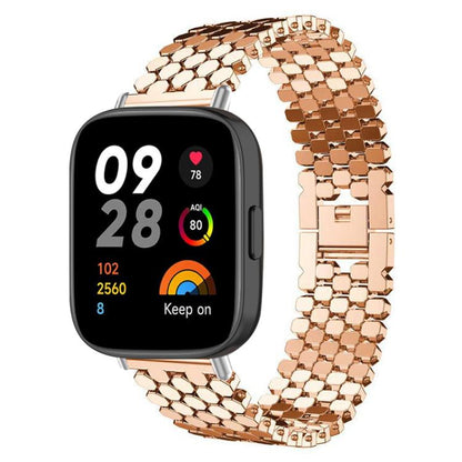 xDfind Fish Scale Texture Metal Watch Band, For Xiaomi Band 10 Pro/9 Pro/Redmi Watch 6/5, For Redmi Watch 3 Active / Watch 3 Lite, For Redmi Watch 3