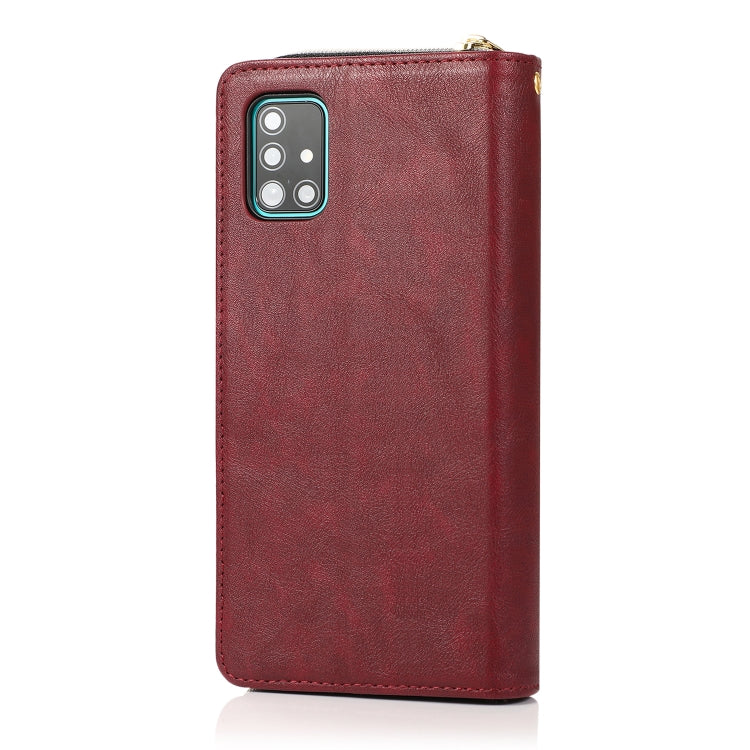 Zipper Wallet Bag Horizontal Flip PU Leather Case with Holder & 9 Card Slots & Wallet & Lanyard & Photo Frame, For Samsung Galaxy A51, For Samsung Galaxy A51 5G, For Samsung Galaxy A70, For Samsung Galaxy A71, For Samsung Galaxy A71 5G                 ...
