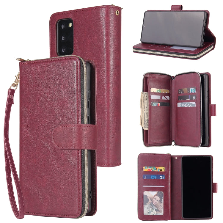 Zipper Wallet Bag Horizontal Flip PU Leather Case with Holder & 9 Card Slots & Wallet & Lanyard & Photo Frame, For Samsung Galaxy A51, For Samsung Galaxy A51 5G, For Samsung Galaxy A70, For Samsung Galaxy A71, For Samsung Galaxy A71 5G                 ...
