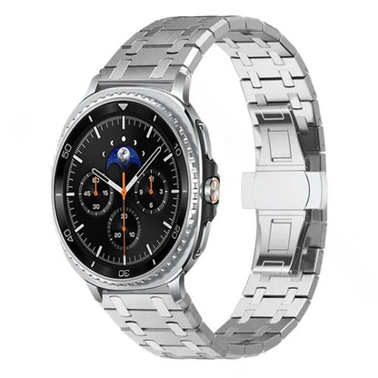 Butterfly Buckle Titanium Alloy Watch Band, For Samsung Galaxy Watch Ultra 47mm / Ultra 2025, For Samsung Galaxy Watch8 / Watch8 Classic