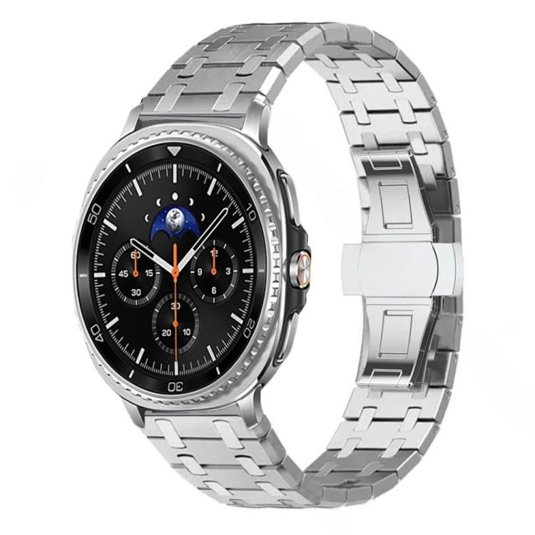 Butterfly Buckle Titanium Alloy Watch Band, For Samsung Galaxy Watch Ultra 47mm / Ultra 2025, For Samsung Galaxy Watch8 / Watch8 Classic