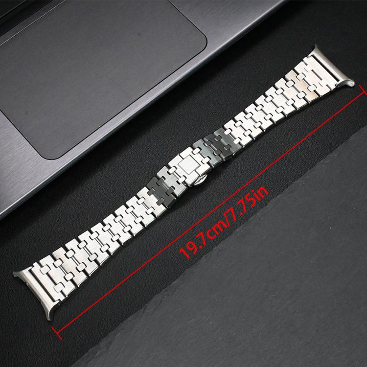 Butterfly Buckle Titanium Alloy Watch Band, For Samsung Galaxy Watch Ultra 47mm / Ultra 2025, For Samsung Galaxy Watch8 / Watch8 Classic