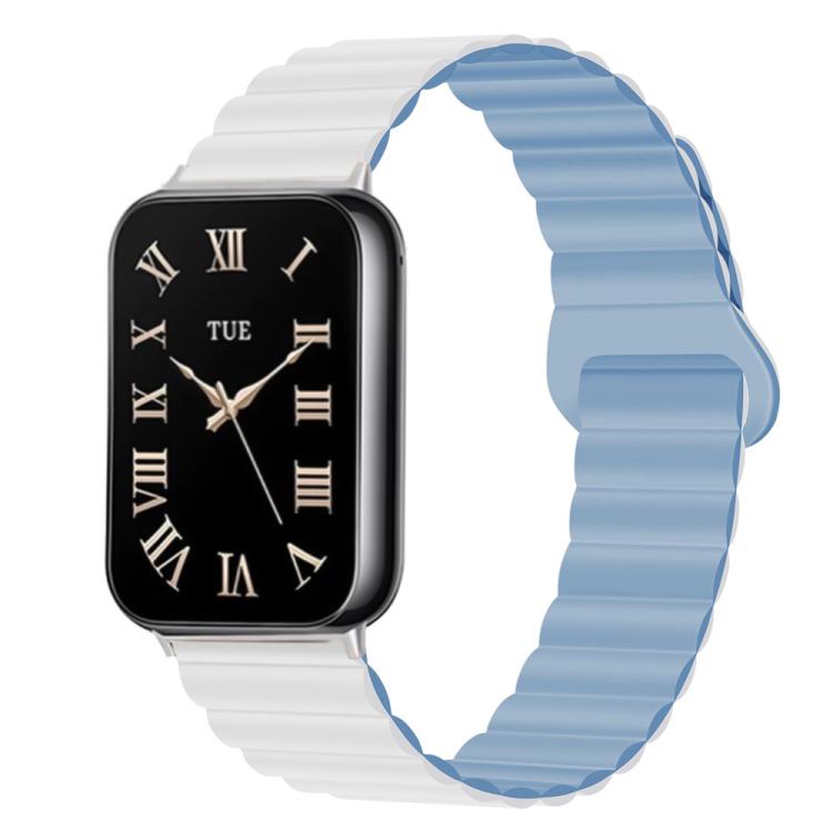 Two Color Reverse Buckle Magnetic Silicone Watch Band, For Xiaomi Band 10 Pro / Redmi Watch 6 / 5