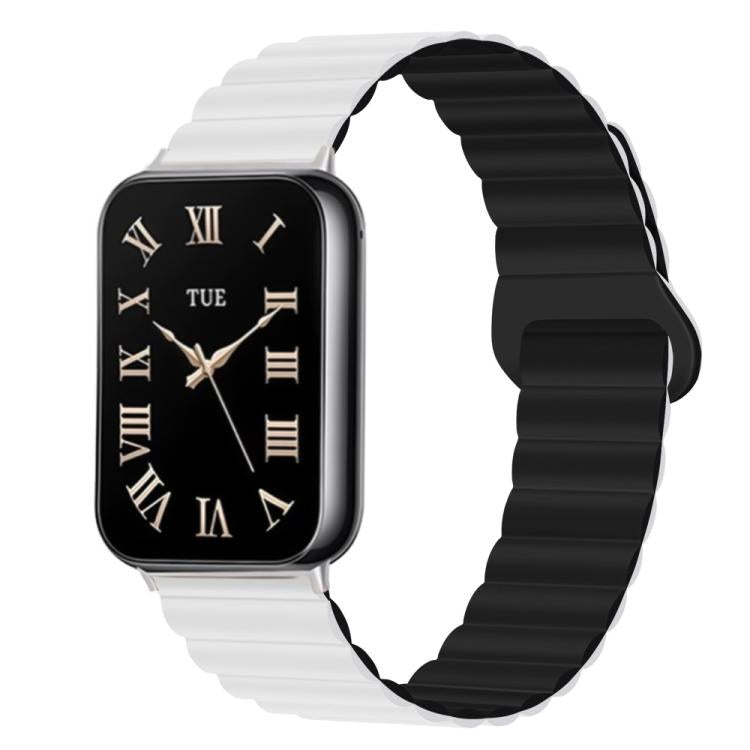 Two Color Reverse Buckle Magnetic Silicone Watch Band, For Xiaomi Band 10 Pro / Redmi Watch 6 / 5