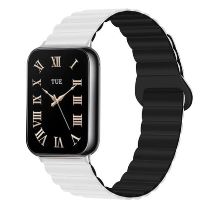 Two Color Reverse Buckle Magnetic Silicone Watch Band, For Xiaomi Band 10 Pro / Redmi Watch 6 / 5