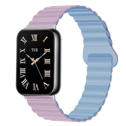 Two Color Reverse Buckle Magnetic Silicone Watch Band, For Xiaomi Band 10 Pro / Redmi Watch 6 / 5
