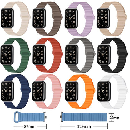Two Color Reverse Buckle Magnetic Silicone Watch Band, For Xiaomi Band 10 Pro / Redmi Watch 6 / 5