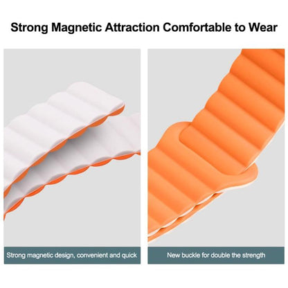 Two Color Reverse Buckle Magnetic Silicone Watch Band, For Xiaomi Band 10 Pro / Redmi Watch 6 / 5
