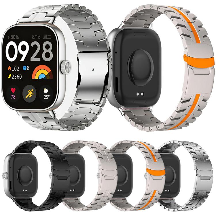 Split Safety Buckle Titanium Alloy Watch Band, For Redmi Watch6/5/4/Xiaomi Band 9 Pro/8 Pro