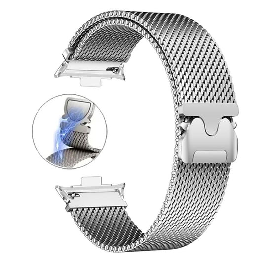 Magnetic Parachute Milanese Stainless Steel Watch Band, For Redmi Watch6/5/4/Xiaomi Band 9 Pro/8 Pro
