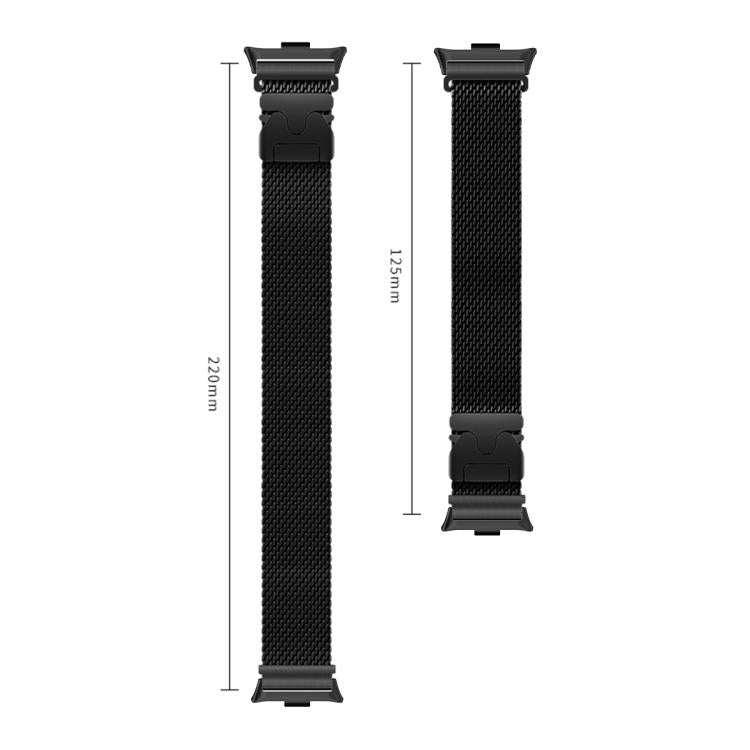 Magnetic Parachute Milanese Stainless Steel Watch Band, For Redmi Watch6/5/4/Xiaomi Band 9 Pro/8 Pro