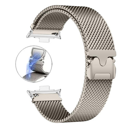 Magnetic Parachute Milanese Titanium Alloy Watch Band, For Redmi Watch6/5/4/Xiaomi Band 9 Pro/8 Pro