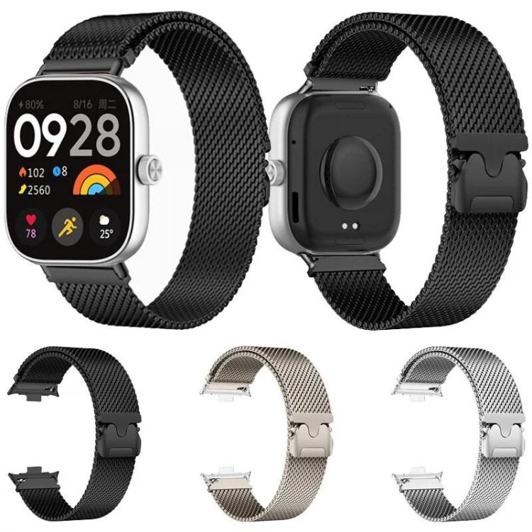 Magnetic Parachute Milanese Titanium Alloy Watch Band, For Redmi Watch6/5/4/Xiaomi Band 9 Pro/8 Pro