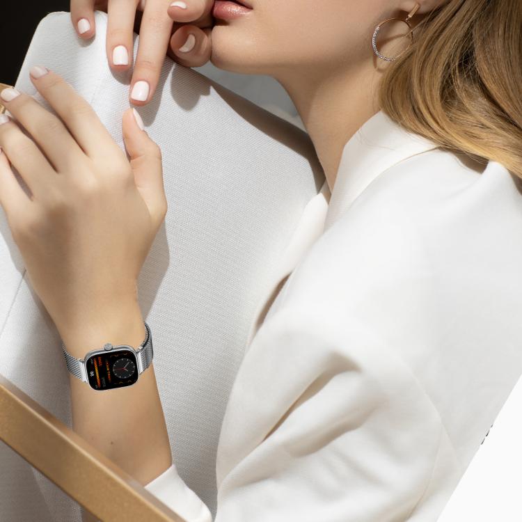 Magnetic Parachute Milanese Titanium Alloy Watch Band, For Redmi Watch6/5/4/Xiaomi Band 9 Pro/8 Pro