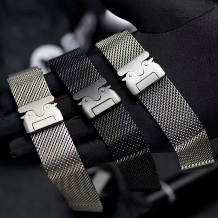 Magnetic Parachute Milanese Titanium Alloy Watch Band, For Redmi Watch6/5/4/Xiaomi Band 9 Pro/8 Pro