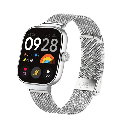 Fine Mesh Buckle Metal Stainless Steel Watch Band, For Xiaomi Band 10 Pro / Redmi Watch 6 / 5