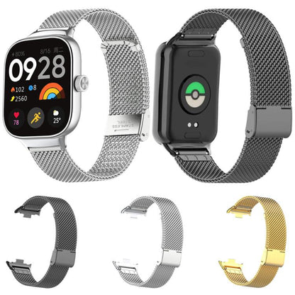 Fine Mesh Buckle Metal Stainless Steel Watch Band, For Xiaomi Band 10 Pro / Redmi Watch 6 / 5