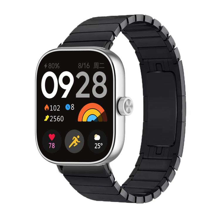 One Beads Dual-Press Butterfly Buckle Stainless Steel Watch Band, For Xiaomi Band 10 Pro / Redmi Watch 6 / 5