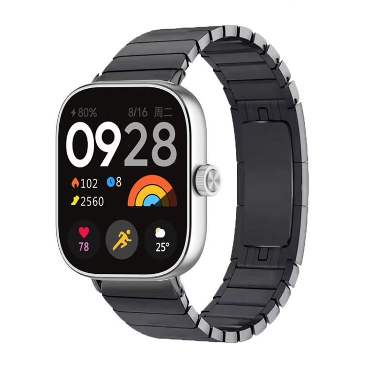 One Beads Dual-Press Butterfly Buckle Stainless Steel Watch Band, For Xiaomi Band 10 Pro / Redmi Watch 6 / 5