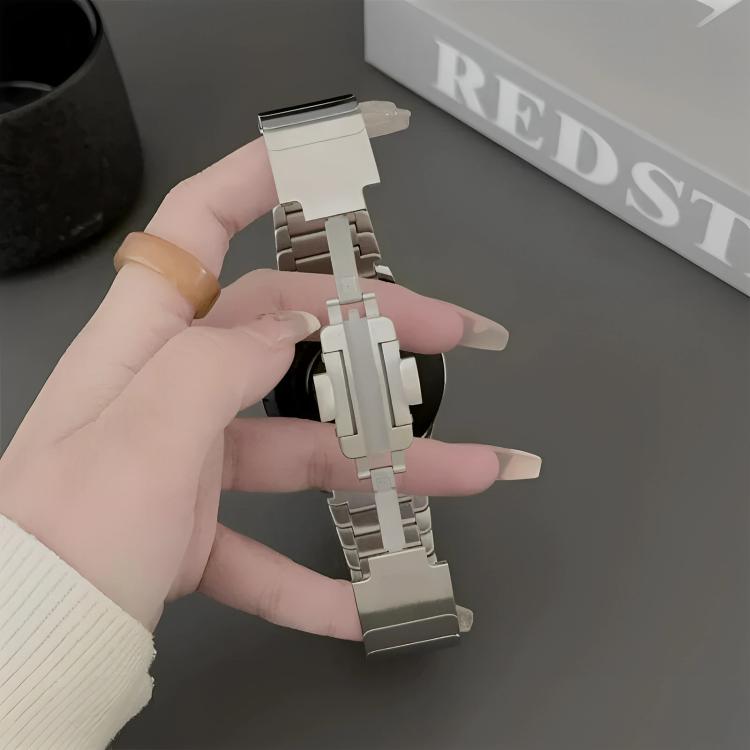 One Beads Dual-Press Butterfly Buckle Titanium Alloy Watch Band, For Xiaomi Band 10 Pro / Redmi Watch 6 / 5
