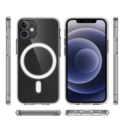 Simple Magnetic Ring All-inclusive Clear Crystal Acrylic PC +TPU Shockproof Case, For iPhone 12 mini, For iPhone 12 / 12 Pro, For iPhone 12 Pro Max