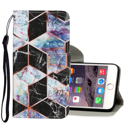 Coloured Drawing Pattern Horizontal Flip PU Leather Case with Holder & Card Slots & Wallet & Lanyard, For iPhone 8 & 7, For iPhone 11, For iPhone 11 Pro