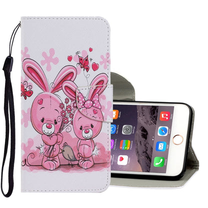 Coloured Drawing Pattern Horizontal Flip PU Leather Case with Holder & Card Slots & Wallet & Lanyard, For iPhone 8 & 7, For iPhone 11, For iPhone 11 Pro
