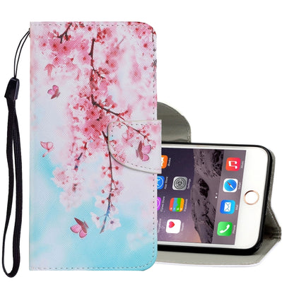 Coloured Drawing Pattern Horizontal Flip PU Leather Case with Holder & Card Slots & Wallet & Lanyard, For iPhone 8 & 7, For iPhone 11, For iPhone 11 Pro