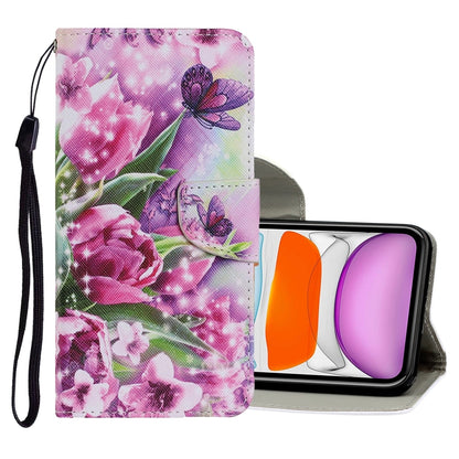 Coloured Drawing Pattern Horizontal Flip PU Leather Case with Holder & Card Slots & Wallet & Lanyard, For iPhone 8 & 7, For iPhone 11, For iPhone 11 Pro