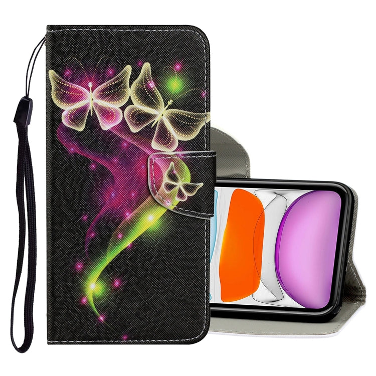 Coloured Drawing Pattern Horizontal Flip PU Leather Case with Holder & Card Slots & Wallet & Lanyard, For iPhone 8 & 7, For iPhone 11, For iPhone 11 Pro