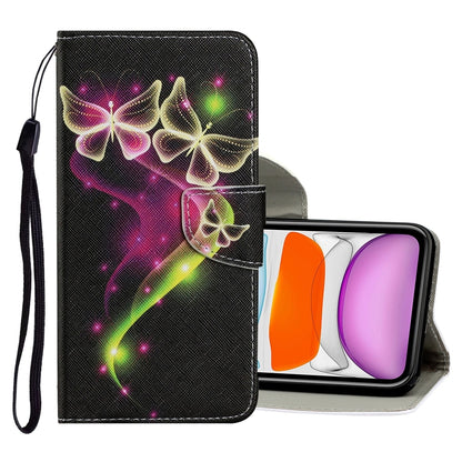 Coloured Drawing Pattern Horizontal Flip PU Leather Case with Holder & Card Slots & Wallet & Lanyard, For iPhone 8 & 7, For iPhone 11, For iPhone 11 Pro
