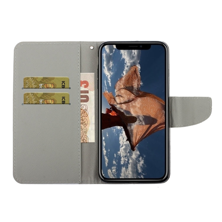 Coloured Drawing Pattern Horizontal Flip PU Leather Case with Holder & Card Slots & Wallet & Lanyard, For iPhone 11 Pro Max, For iPhone X / XS, For iPhone XR
