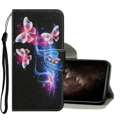 Coloured Drawing Pattern Horizontal Flip PU Leather Case with Holder & Card Slots & Wallet & Lanyard, For iPhone 11 Pro Max, For iPhone X / XS, For iPhone XR